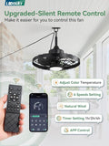 20" Outdoor Ceiling Fan with Lights,IP65 Waterproof Gazebo H - Image 5