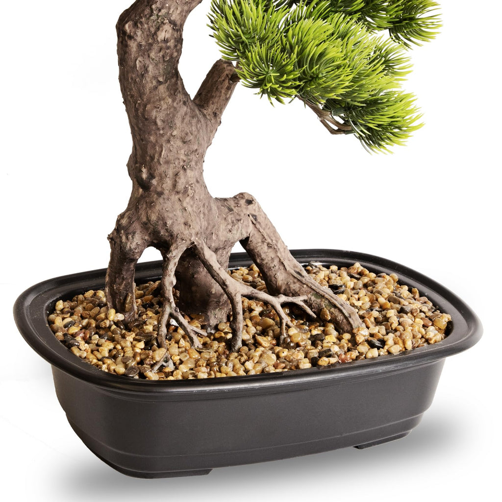 Artificial Bonsai Plant, Large Faux Juniper Plants 20 inch, Faux Potted Pine Plants Indoor Decor Desk Home Table