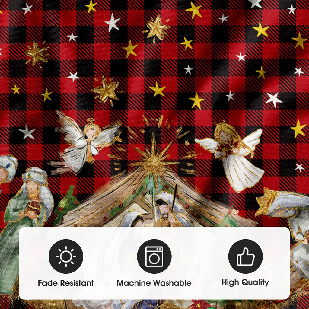 Buffalo Plaid Christmas Tree Skirt 48 Inch
