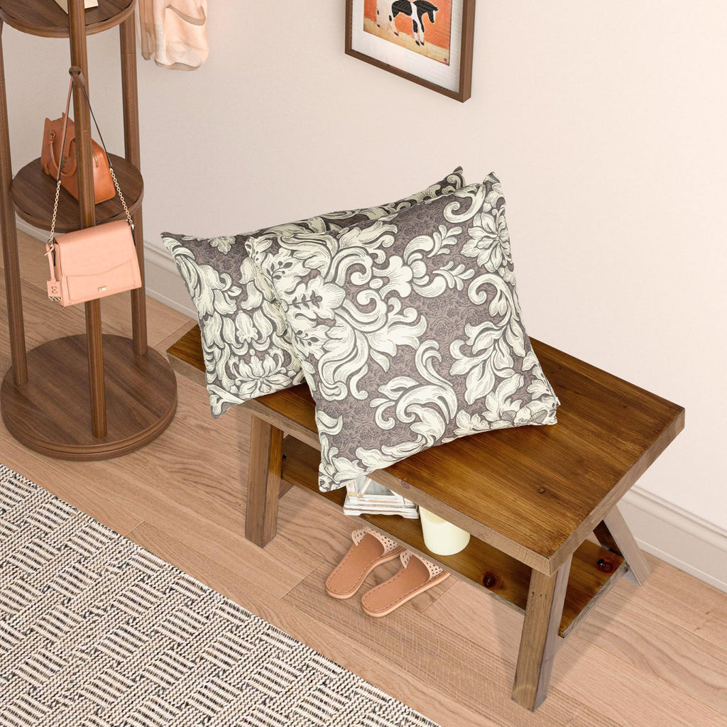 30" Farmhouse Solid Wood Bench, Rustic Indoor Storage Bench