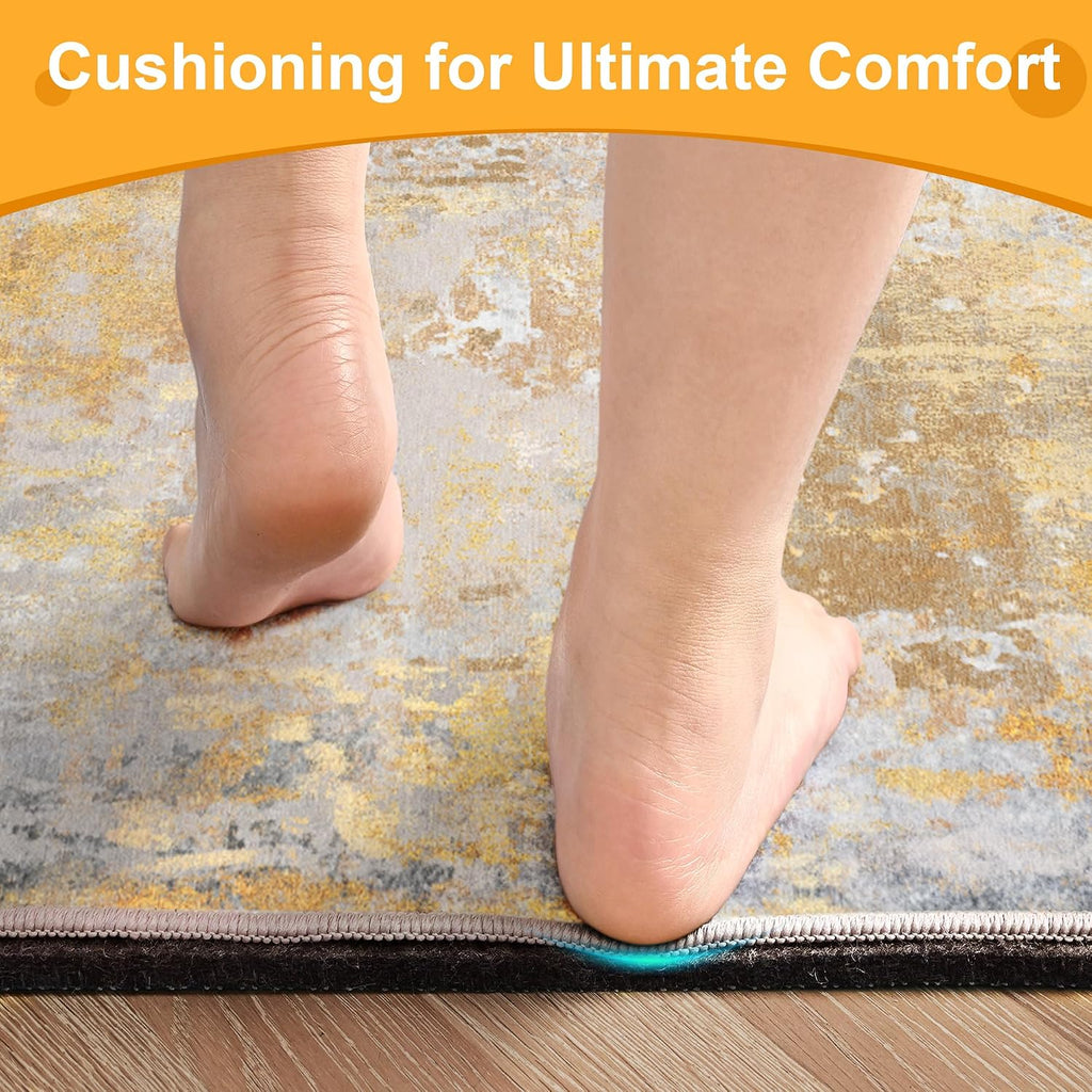 8x10 Non Slip Rug Pad Gripper, 1/4" Thick Cushioned Carpet Pads