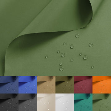 Waterproof Nylon Fabric 420D Twill Fabric by the Yard 58x36 Inch RetroGreen