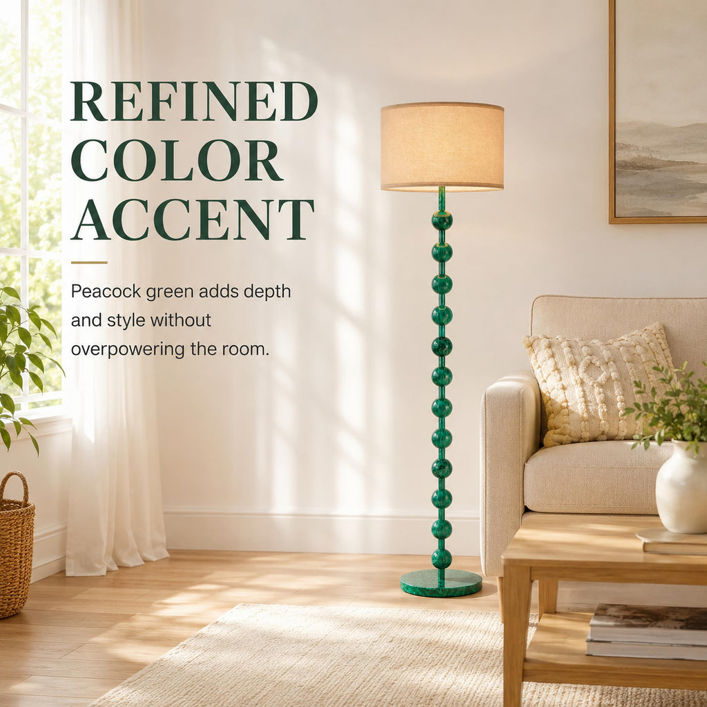 63" Modern Farmhouse Remote Control Dimmable Floor Lamp