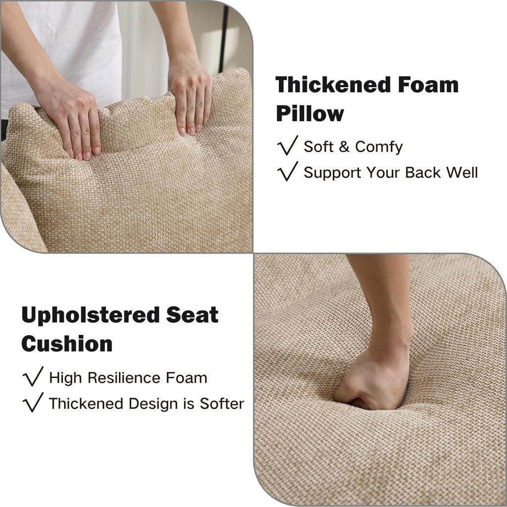 Luxe Oversized Lounge Chair and Ottoman