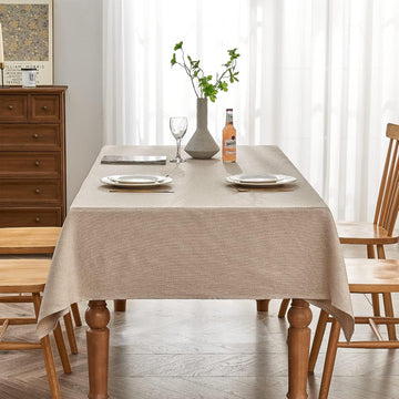 Rectangle Tablecloth Jacquard Style Water Resistant Table Cover for Dining Kitchen Cafe Parties and 