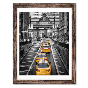 12x16 Frames Display Pictures 11x14 with Mat or 12x16 Photo Without Mats Farmhouse Distressed Brown Picture Frames