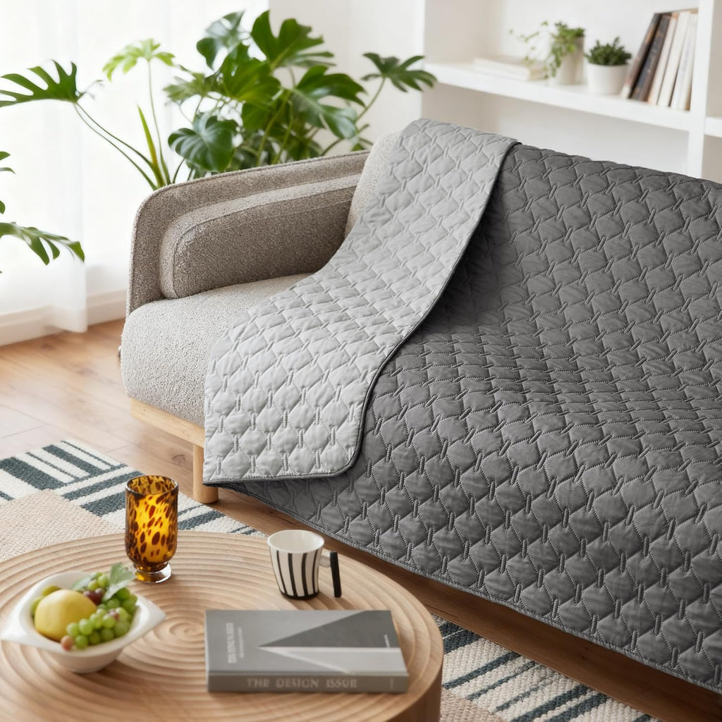 Waterproof Pet Blanket for Bed, Washable Couch Cover for Dog Cat