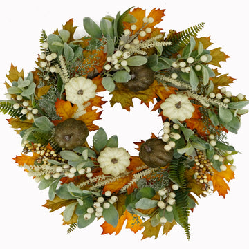 22'' Fall Wreaths for Front Door Autumn Wreath Decor
