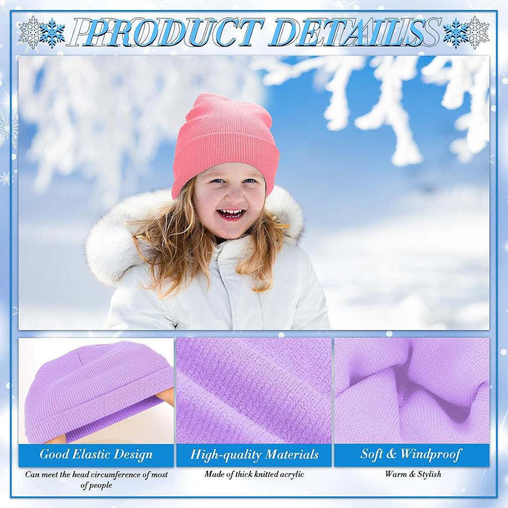24 Pcs Kids Hats and Gloves Sets