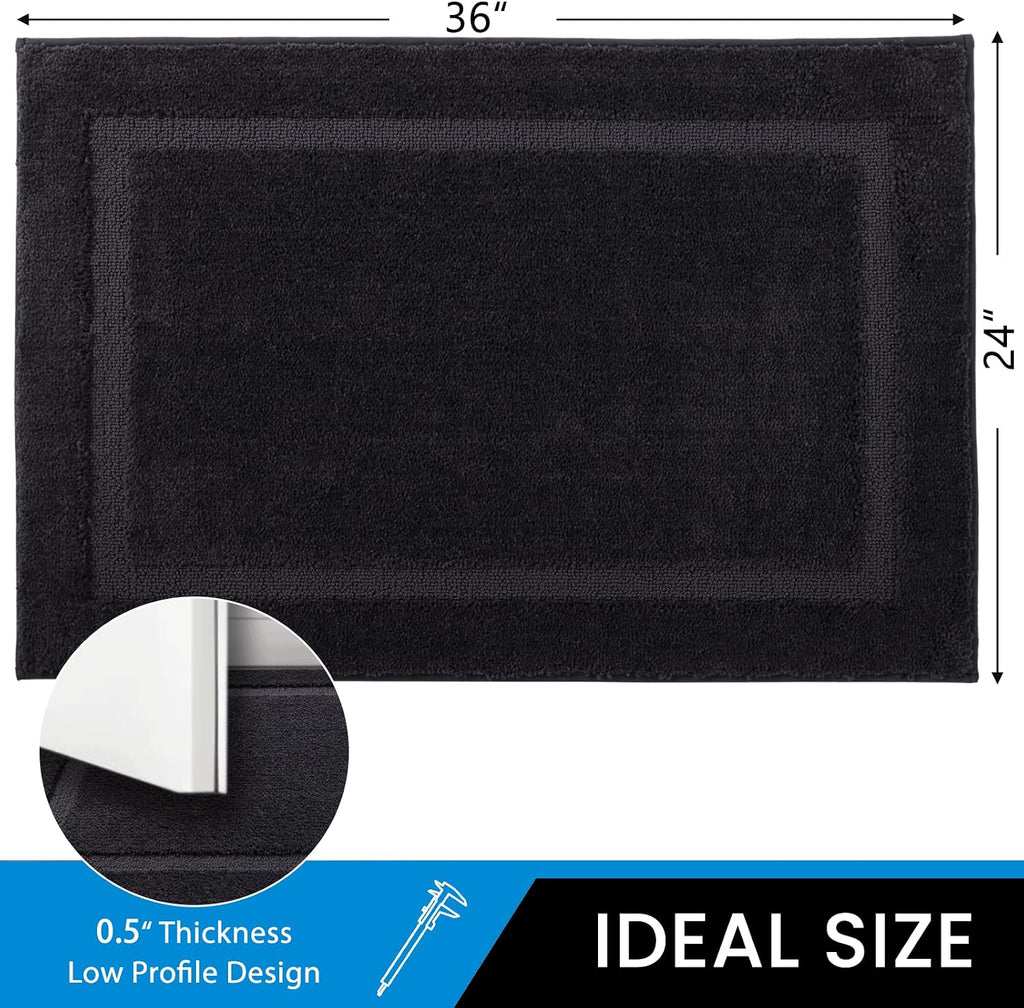 Door Mat Indoor Entrance, Dirt Trapper Entryway Rug with Non-Slip Rubber Backing, Washable Inside Front Entry Rugs