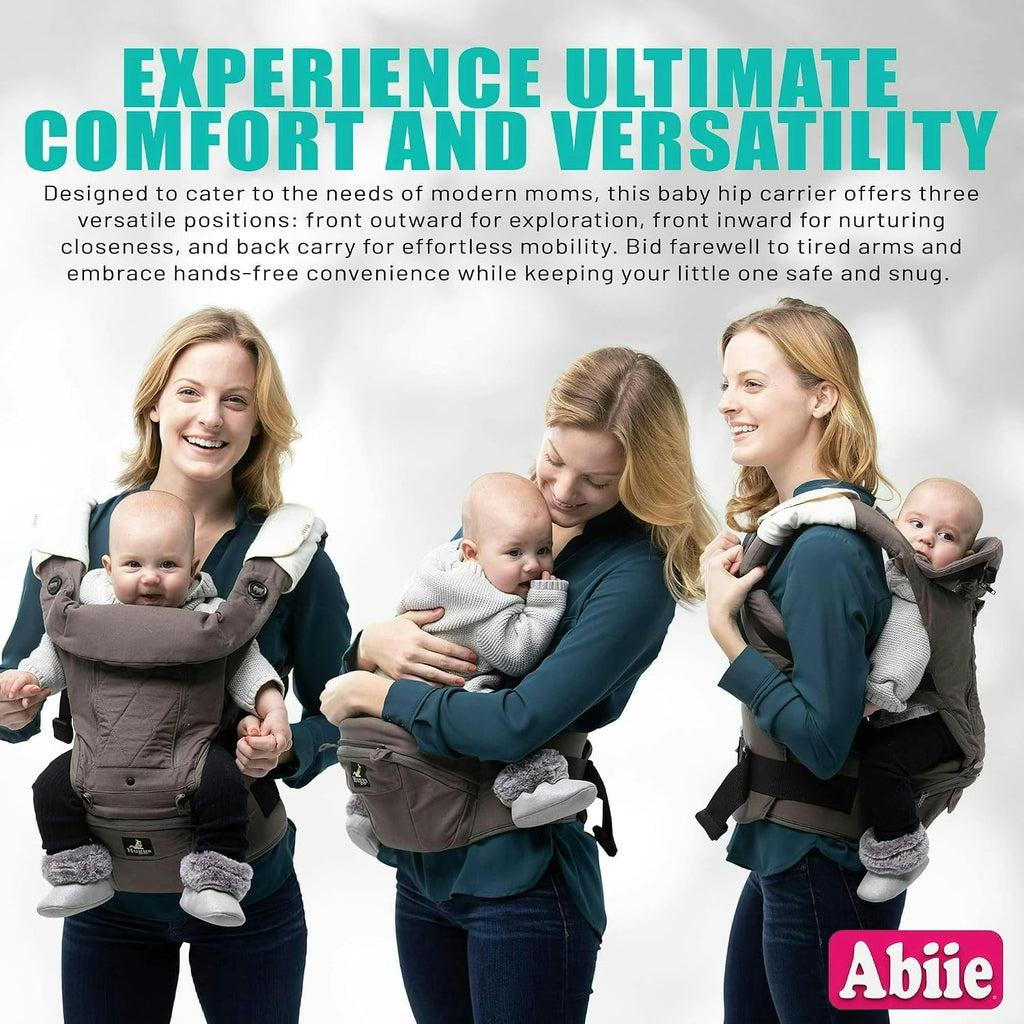Huggs in-1 Baby Carrier with Hip Seat - Ergonomic M-Position