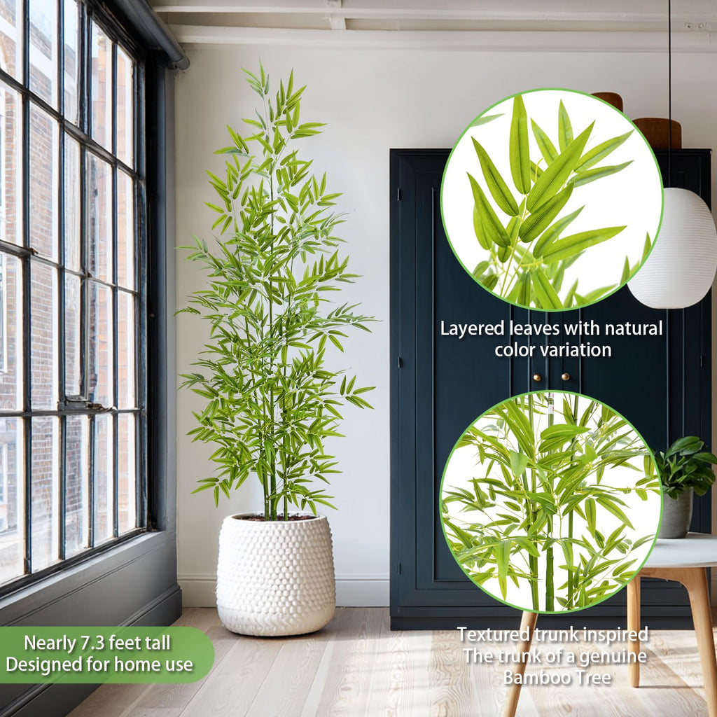 Artificial Dragon Scale Bamboo Tree 7ft with Pot