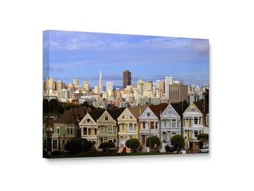 TM - Skyline, San Francisco on Canvas, Giclee Wall Decor, Gallery Wrapped, Stretched, Framed Ready to Hang