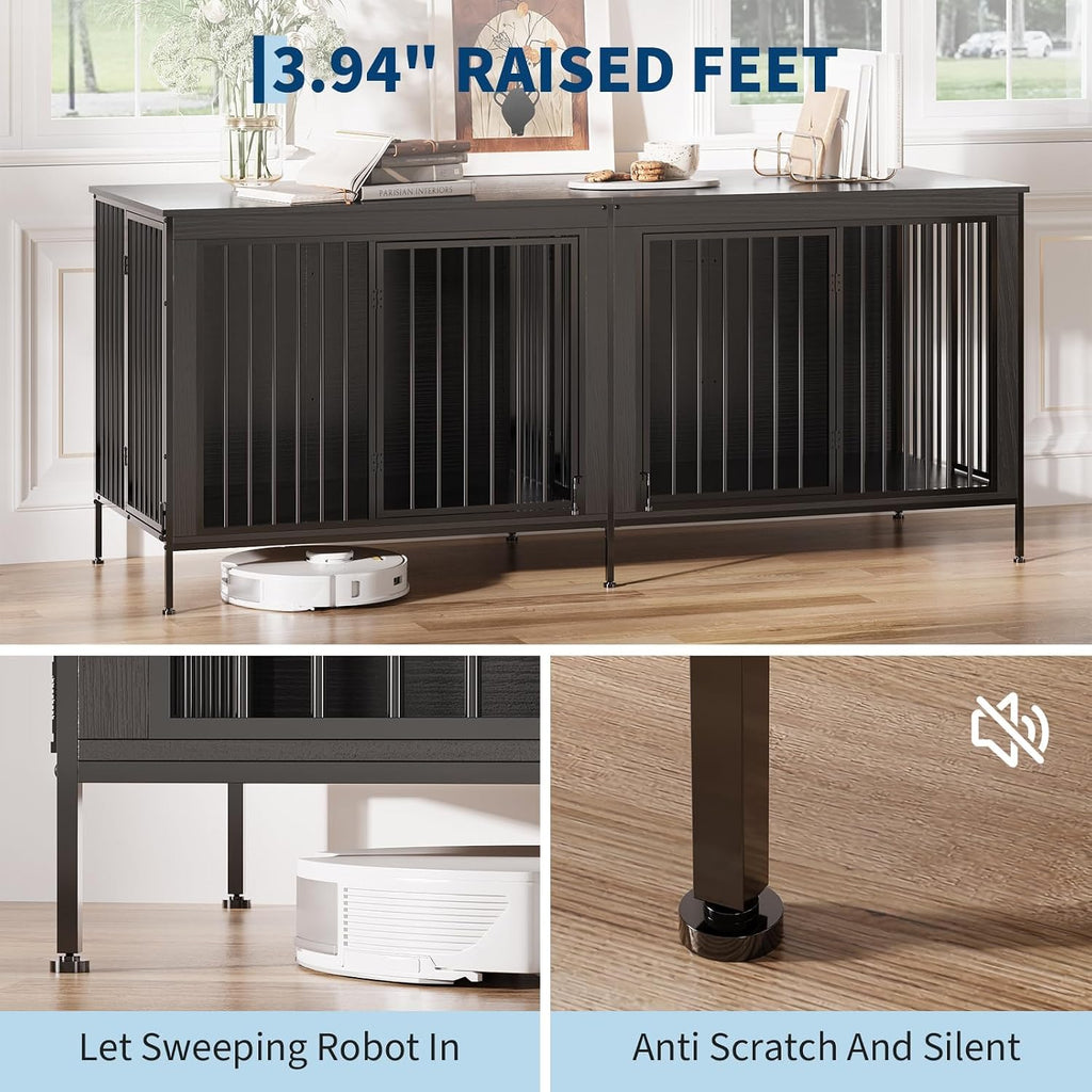Heavy-Duty Double Dog Crate Furniture