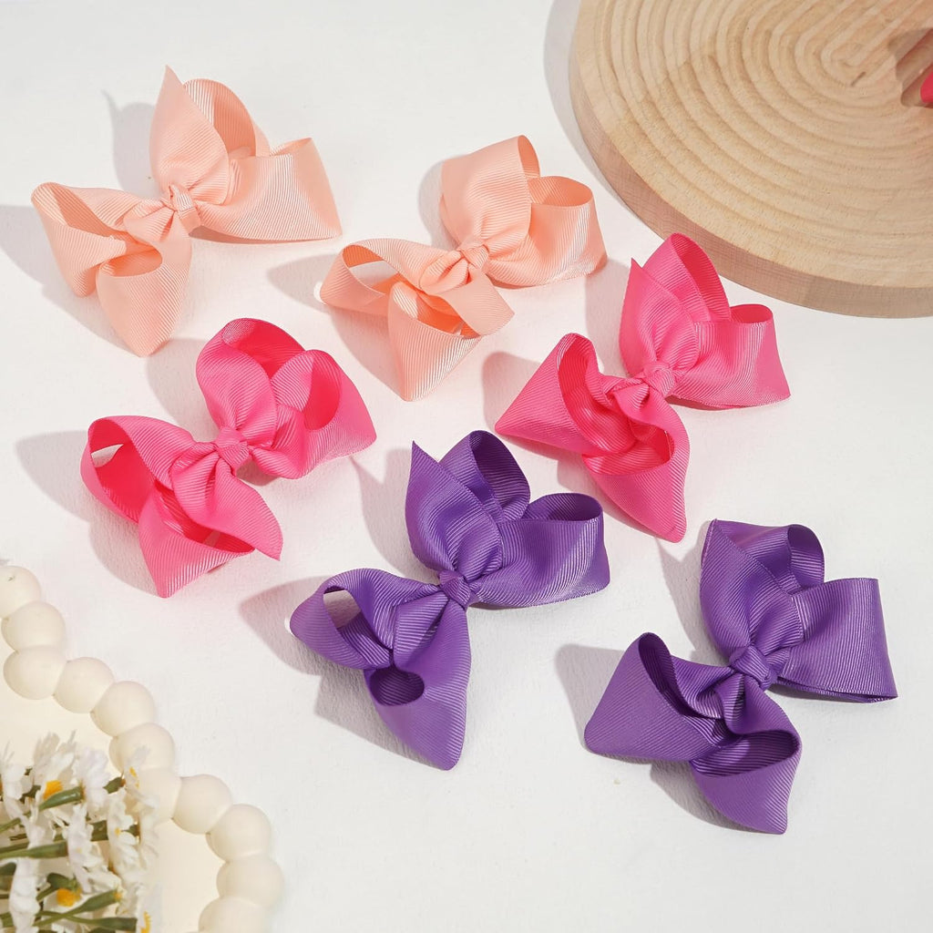 40PCS 4.5 Inch Hair Bows for Girls Toddler Hair Accessories in Pairs