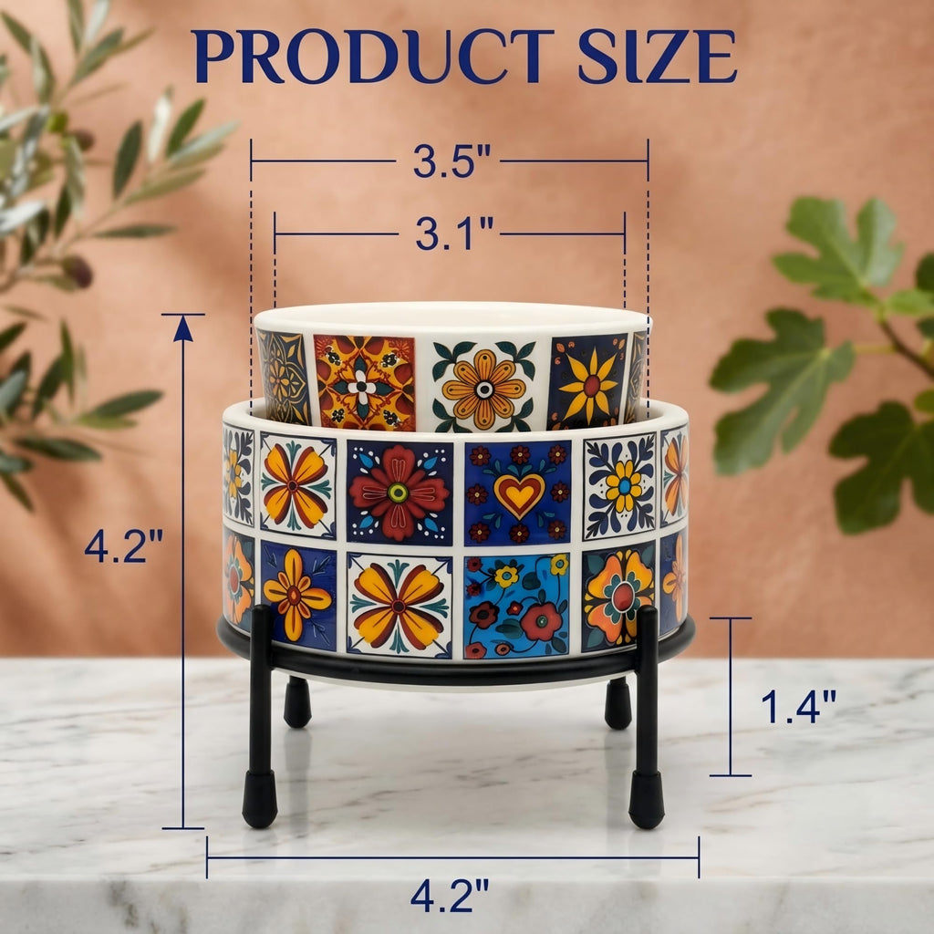 Talavera Ceramic Electric Wax Melt Warmer, Wax Warmer Scented Wax