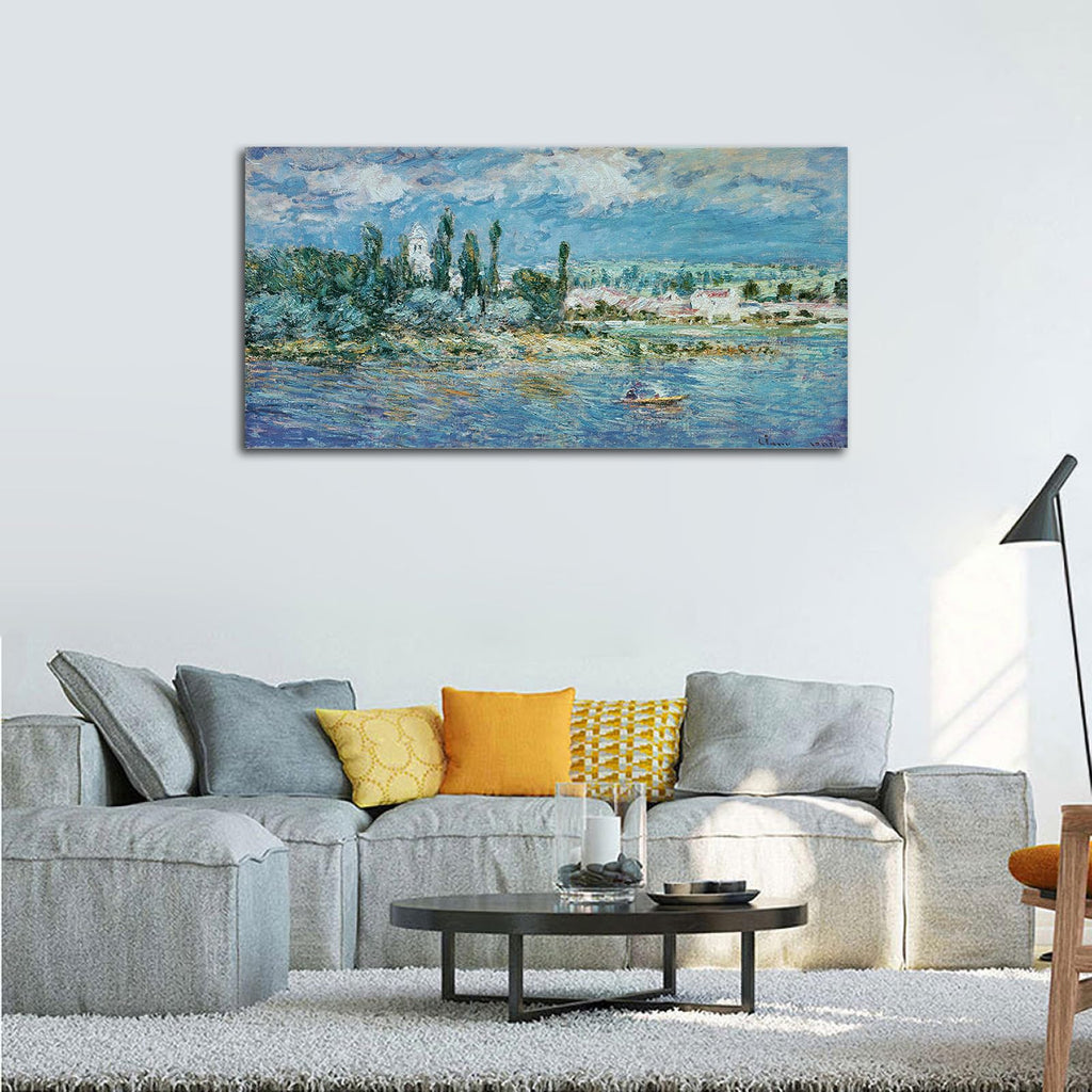 Landscape with Thunderstorm Canvas Wall Art Prints 29" x 58"