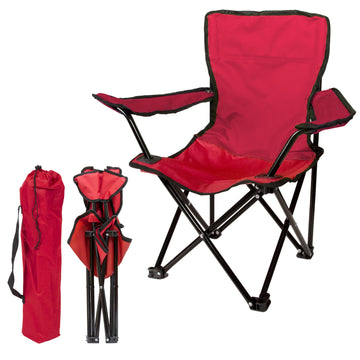 Ruby Red Kids Super Folding Chair, 14" L x 14" W x 23.5" H