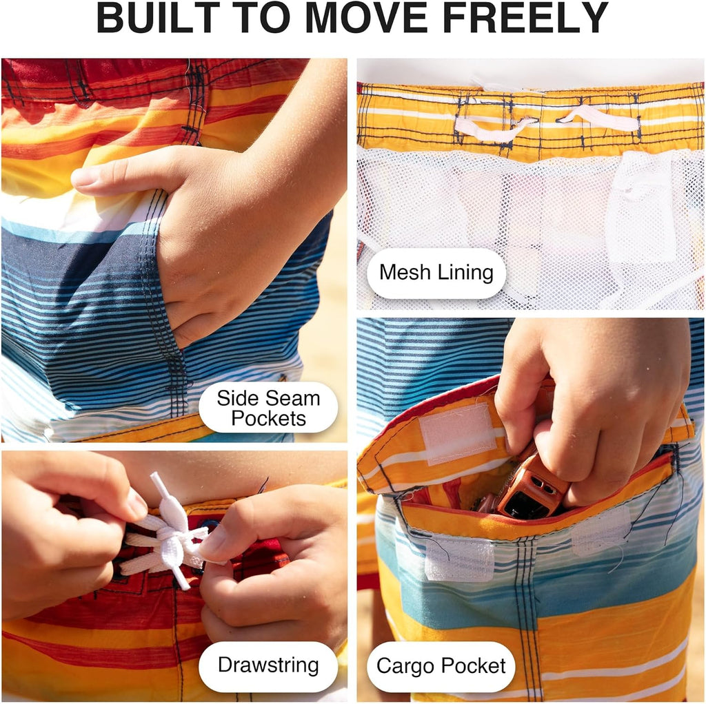 Boys' Echo Quick Dry UPF 50+ Beach Swim Trunk