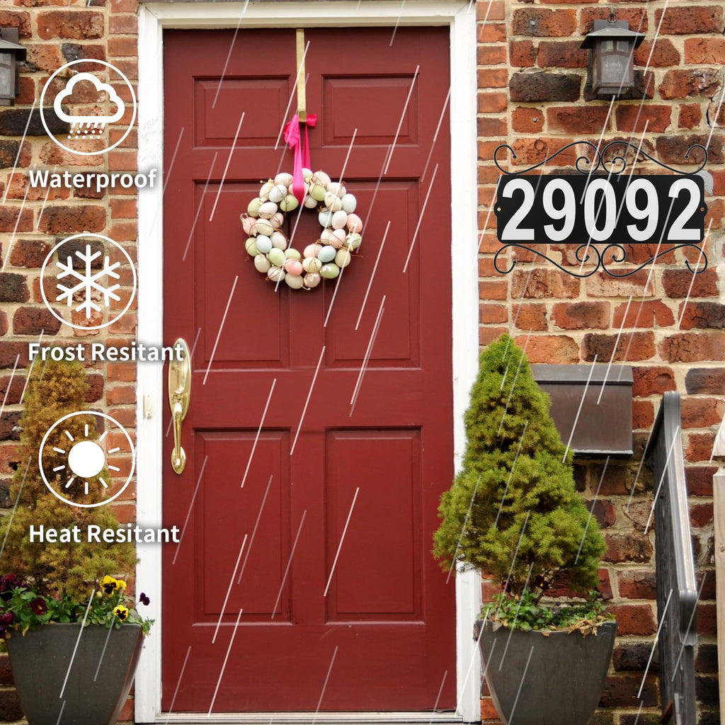 Metal Address Plaque, Address House Number, Waterproof