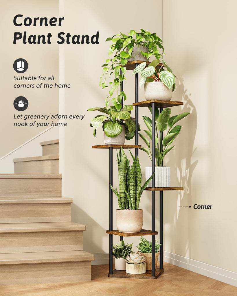 Corner Plant Stand Indoor Tall Plant Shelf
