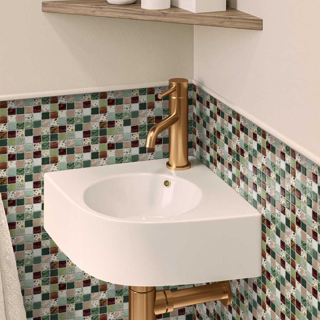 20-Pack 6x6 Peel and Stick Backsplash 3D Mosaic Tiles