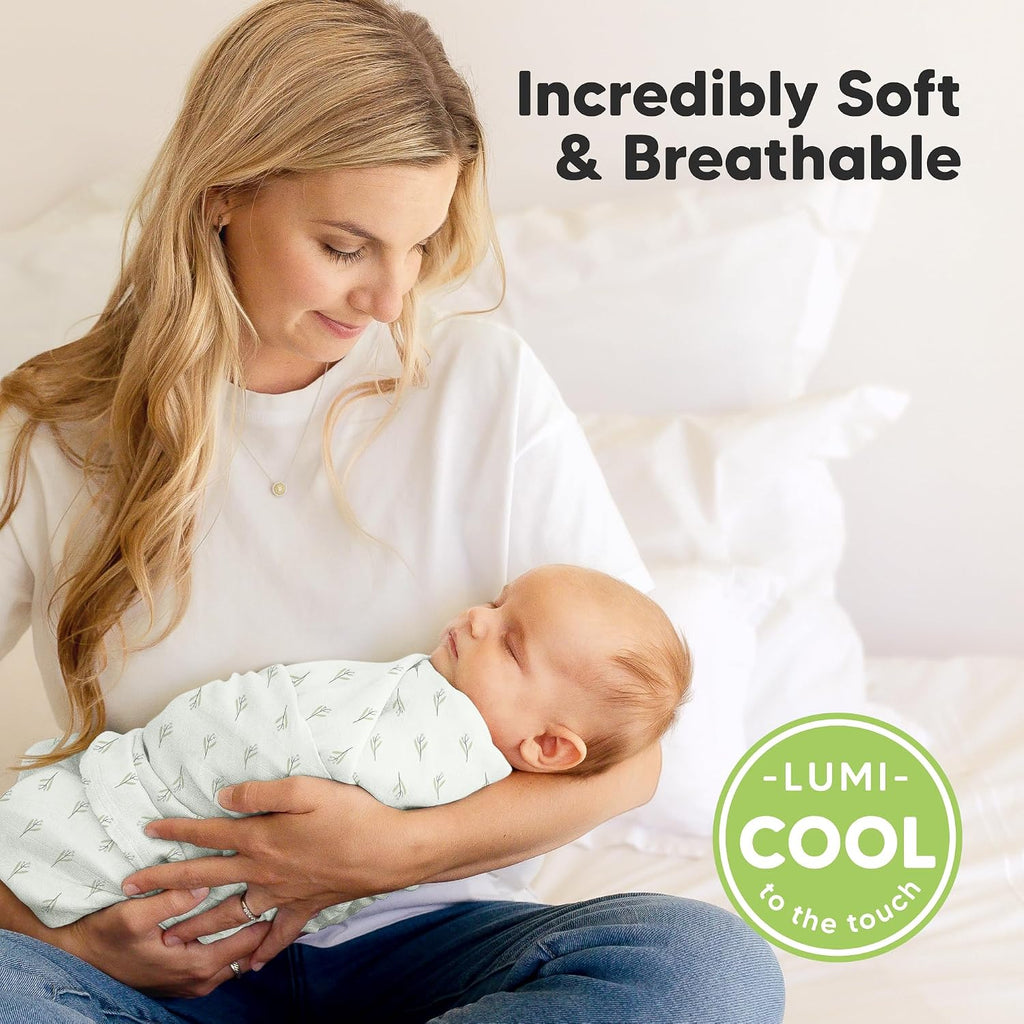 4pk Muslin Swaddle Blankets for Boys, Girls, Newborn Swaddles (Wild Bloom)