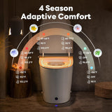 Casta Diva Smart Toilet with Bidet Built in, Auto Open/Close Lid,1000g MaP Flush, Heated Seat & Foam Dispenser