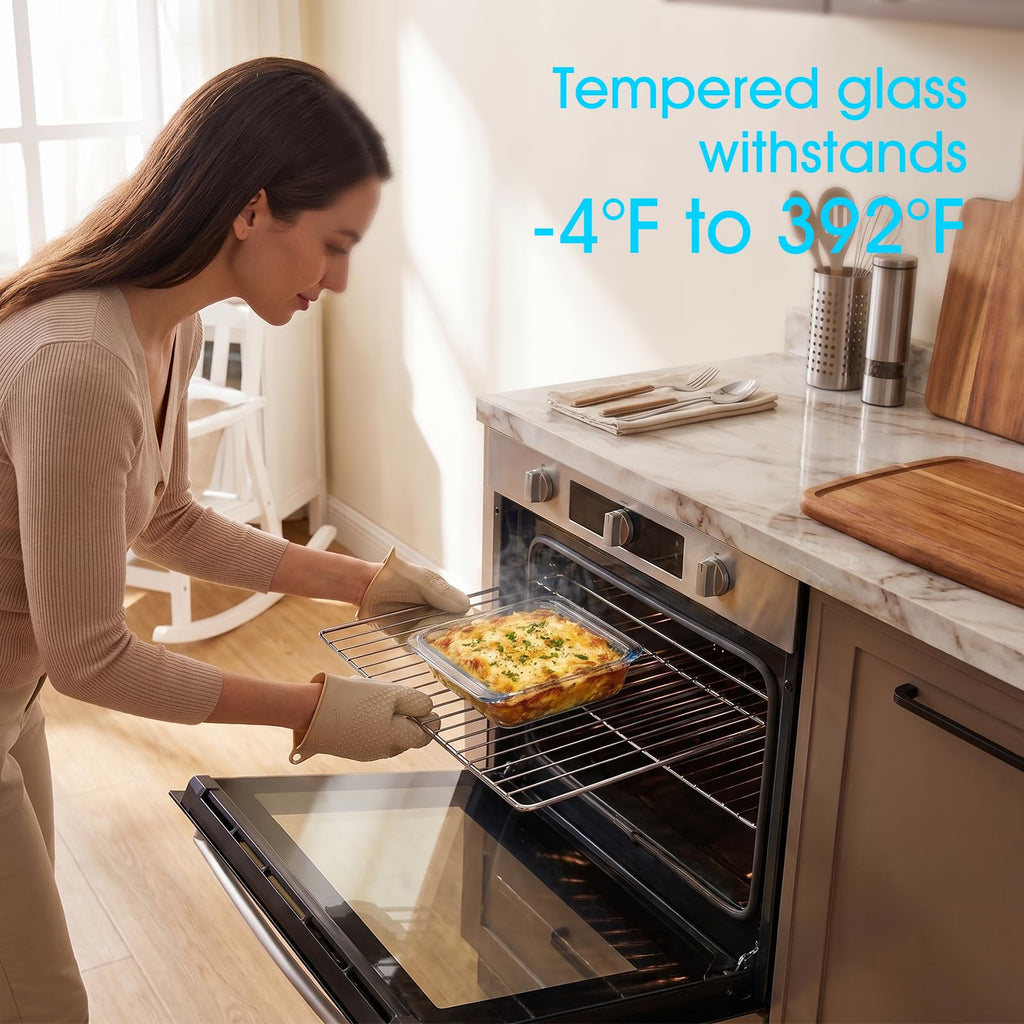 0.7L Square Glass Baking Dishes, 6x6In Mini Baking Dish, Glass Baking Dish for Oven, 1 Pack
