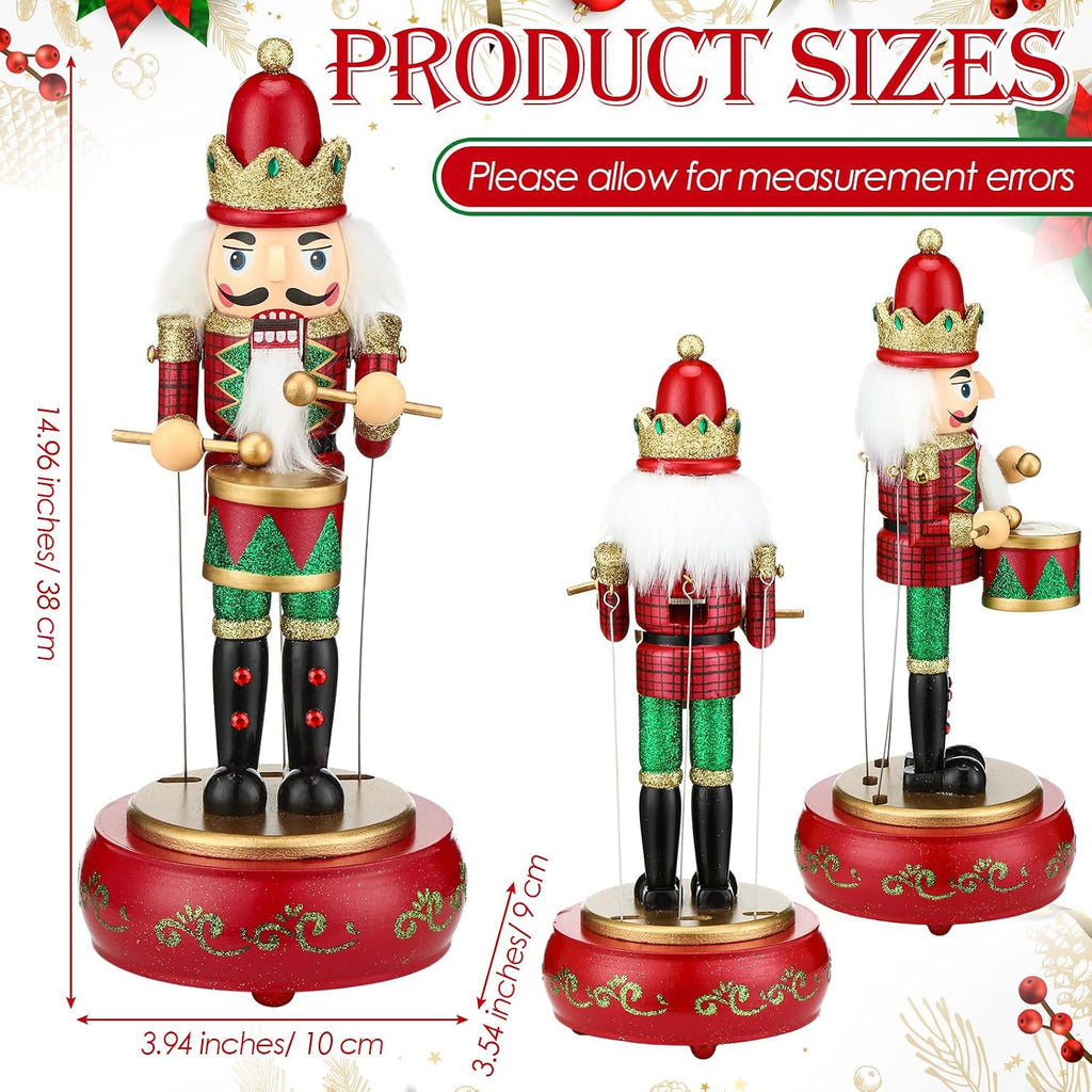 Nutcracker Music Box Wooden Nutcracker Soldier Toy, Lovely Style