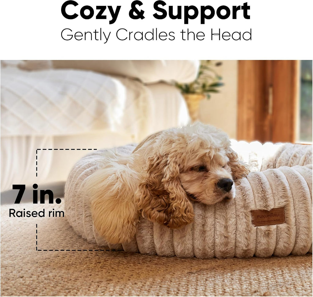 Dog Bed, Orthopedic Dog Beds for Medium Dogs, Donut Cat Beds