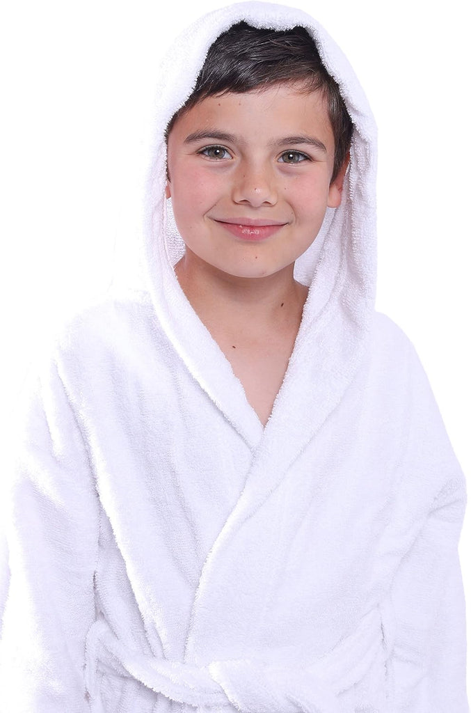 Hooded Plush Fleece Bathrobe, Ultra Soft Cozy for Boys, Girls