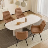 Dining Chairs Set of 2, Mid Century Modern Kitchen Chairs with Soft Cushion