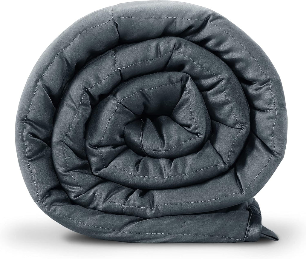 Reversible Cooling Weighted Blanket 20 lbs Queen 60x80 inches Pressue Relief Blanket for Adults with Premium Glass