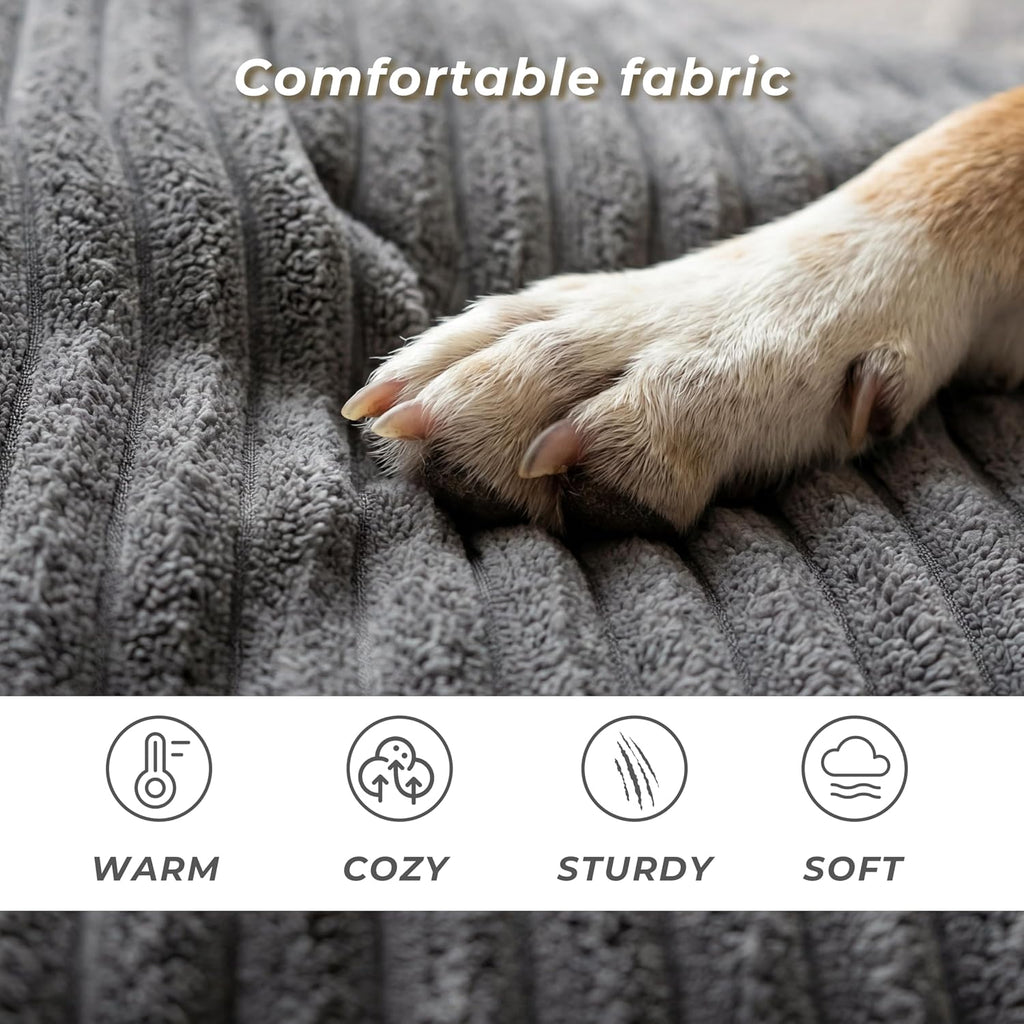 Grey Large Dog Couch Bed Pet Sofa for Medium and Large Dogs Under 70lbs