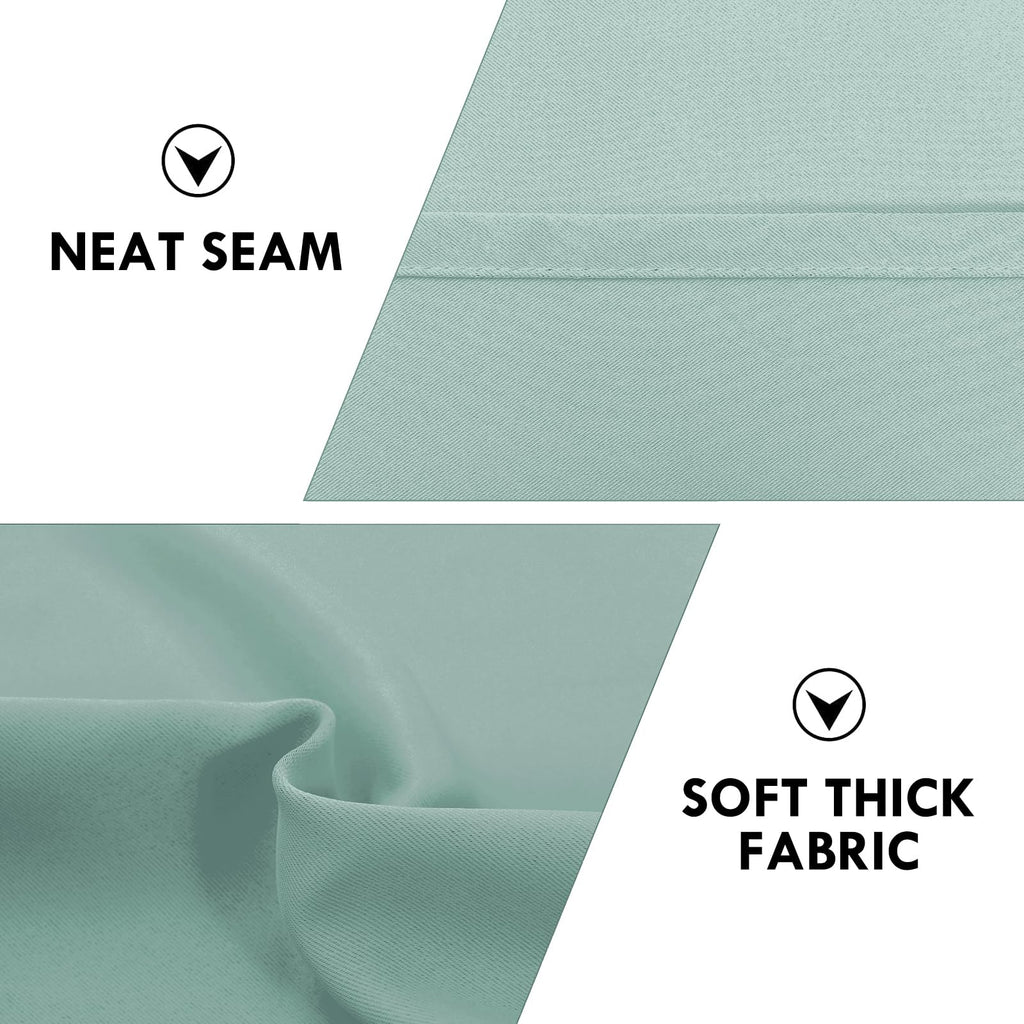 Blackout Curtains Thermal Insulated, Energy Saving & Noise Reducing Bedroom Curtains, Sage Green, W 42x L 72 Inch