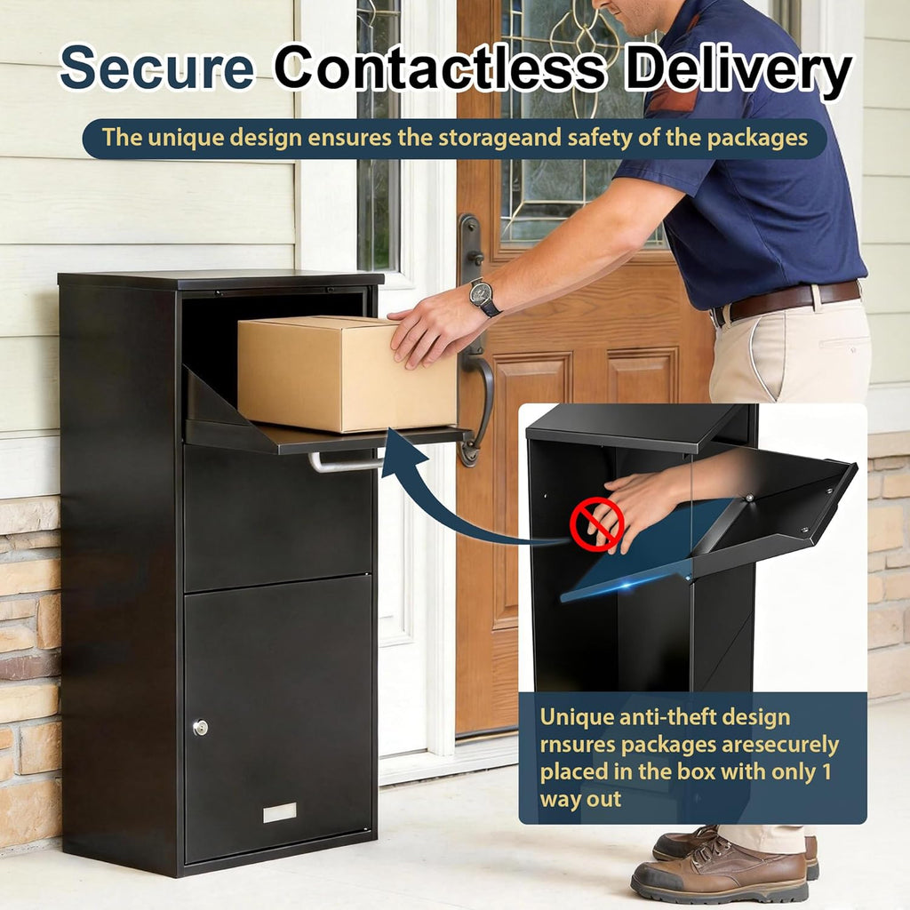 Parcel Delivery Box Mounted Package Drop Box