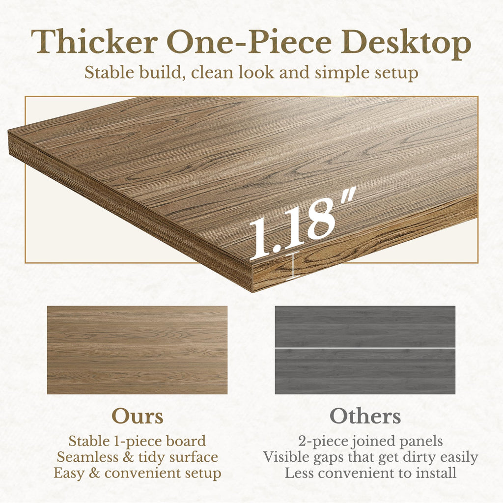 70" Standing Desk with Storage, Executive Electric Height Adjustable Stand Up Desk with AC/USB, Privacy Panel, Large