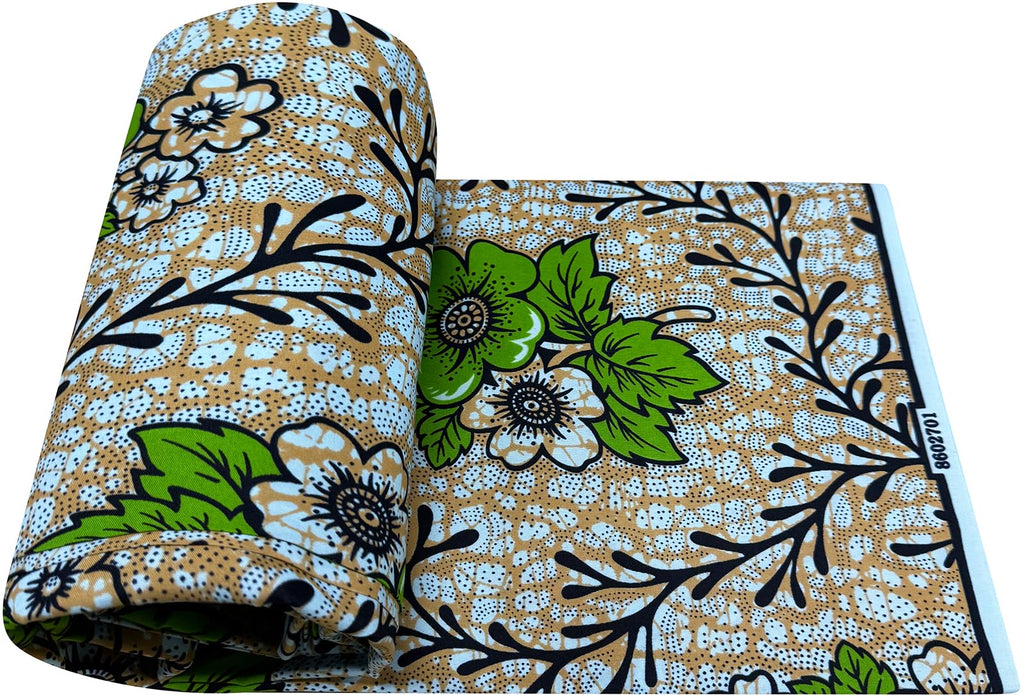 African Fabric Ankara Print Kente Cloth Fabrics 1 Yards(A21)