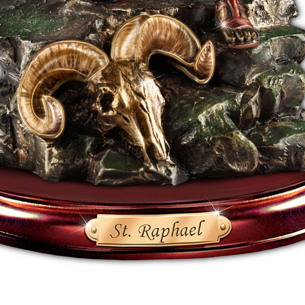 St. Raphael: Merciful Healer Sculpture with Howard David Johnson Artwork
