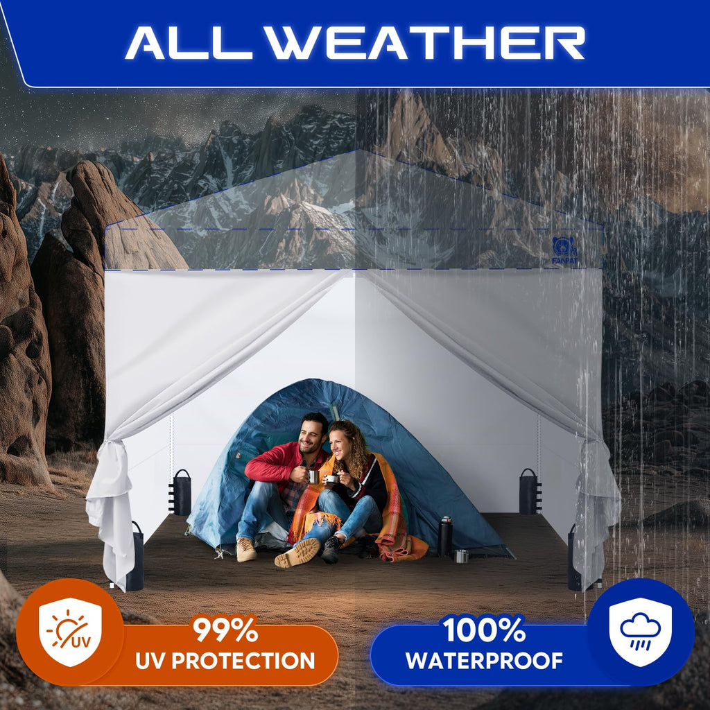 10x10 Canopy Sidewalls & Door for Canopy, Khaki(4PCS Sidewalls Only)