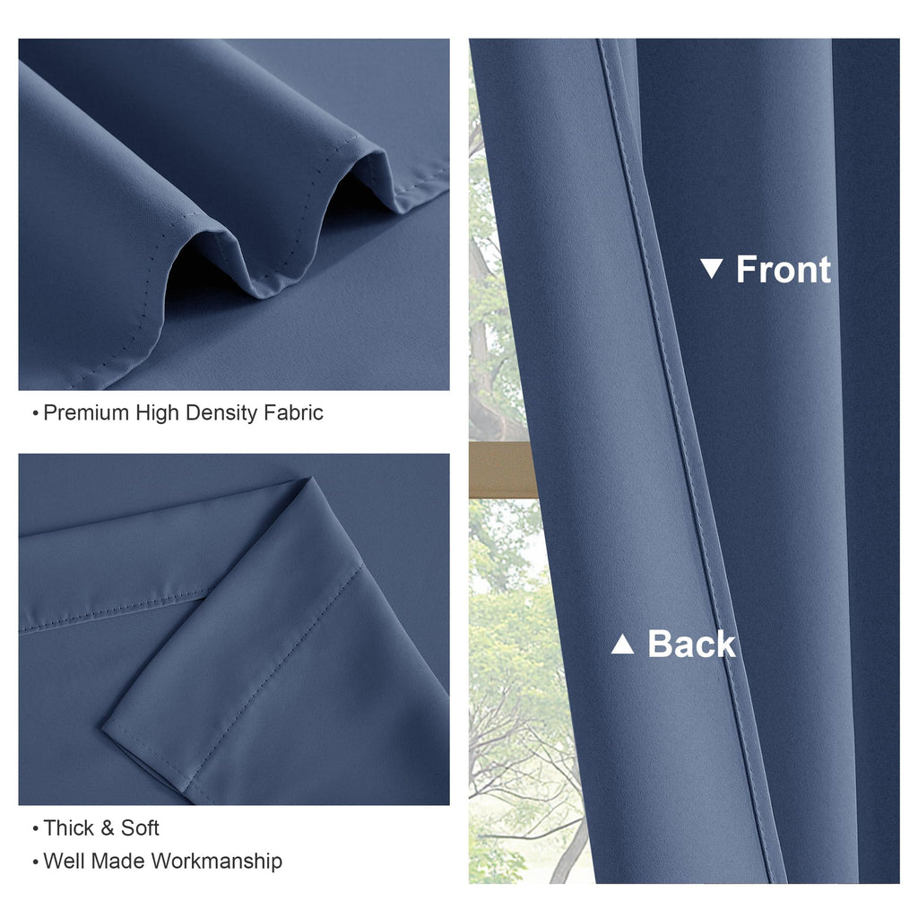 Blackout Curtain Panels 84 inches Length - Thermal Insulated Privacy Room Divider Drapes for Doorway Closet Storage