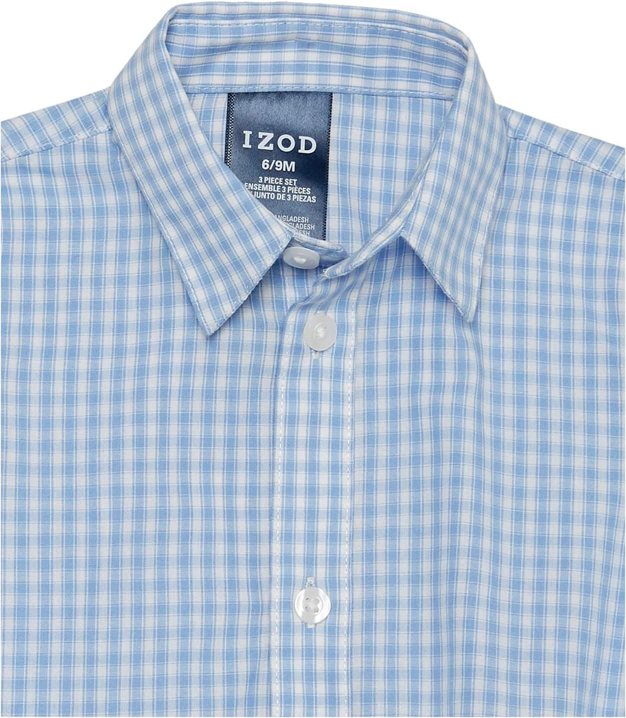 Baby Boys' piece Shortall, Button-down Shirt, and Bow Tie Set