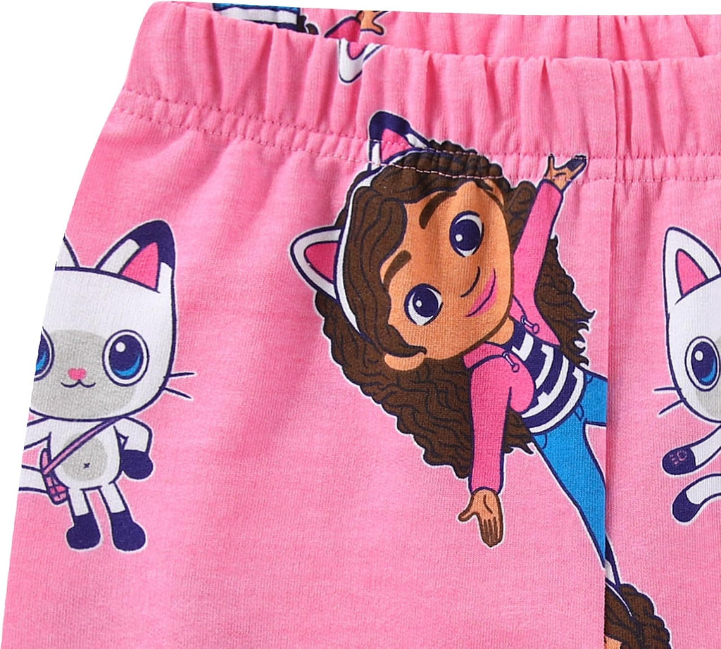 Girls Short Sleeve T-Shirt and French Terry Shorts Set for Toddler and Big Kids