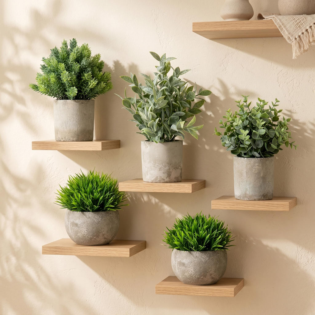 5 Pack Fake Plants Indoor