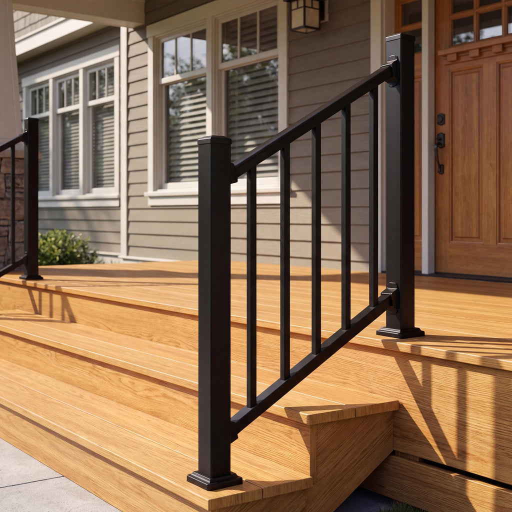 Modular Stair Railing Kit, 36 in x 3 ft, 2 Post, 1 Panel