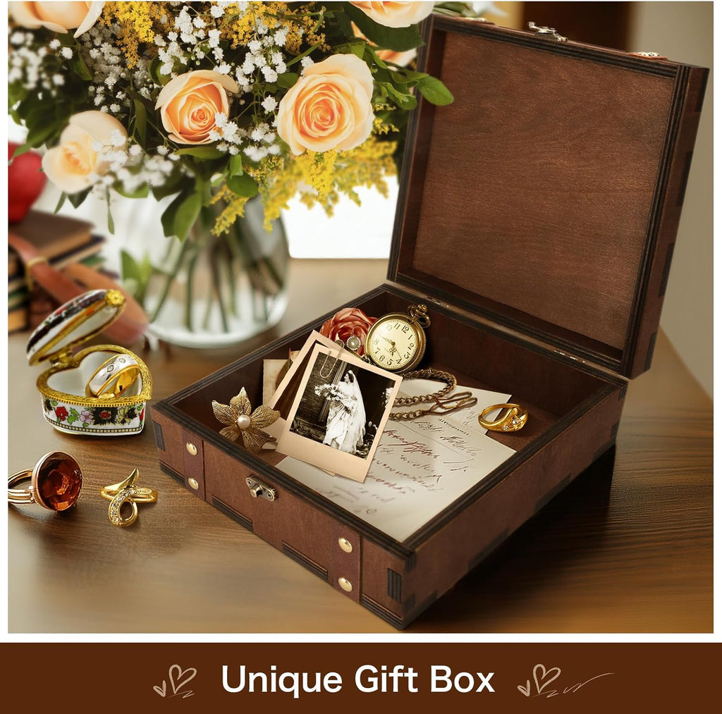 Tree of Life Wooden Keepsake Box Memory Tarot Witch Box with Lids