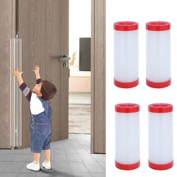 Baby Proofing Door Pinch Guard, Hinge Cover, Protector for Kids Finger Safety, Heavy Duty Jam Shield, Translucent