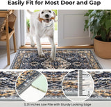 Round Rug 6 Ft Rugs for Entryway Washable Circle Rug Non Slip Round Living Room Rugs Printed Faux Wo