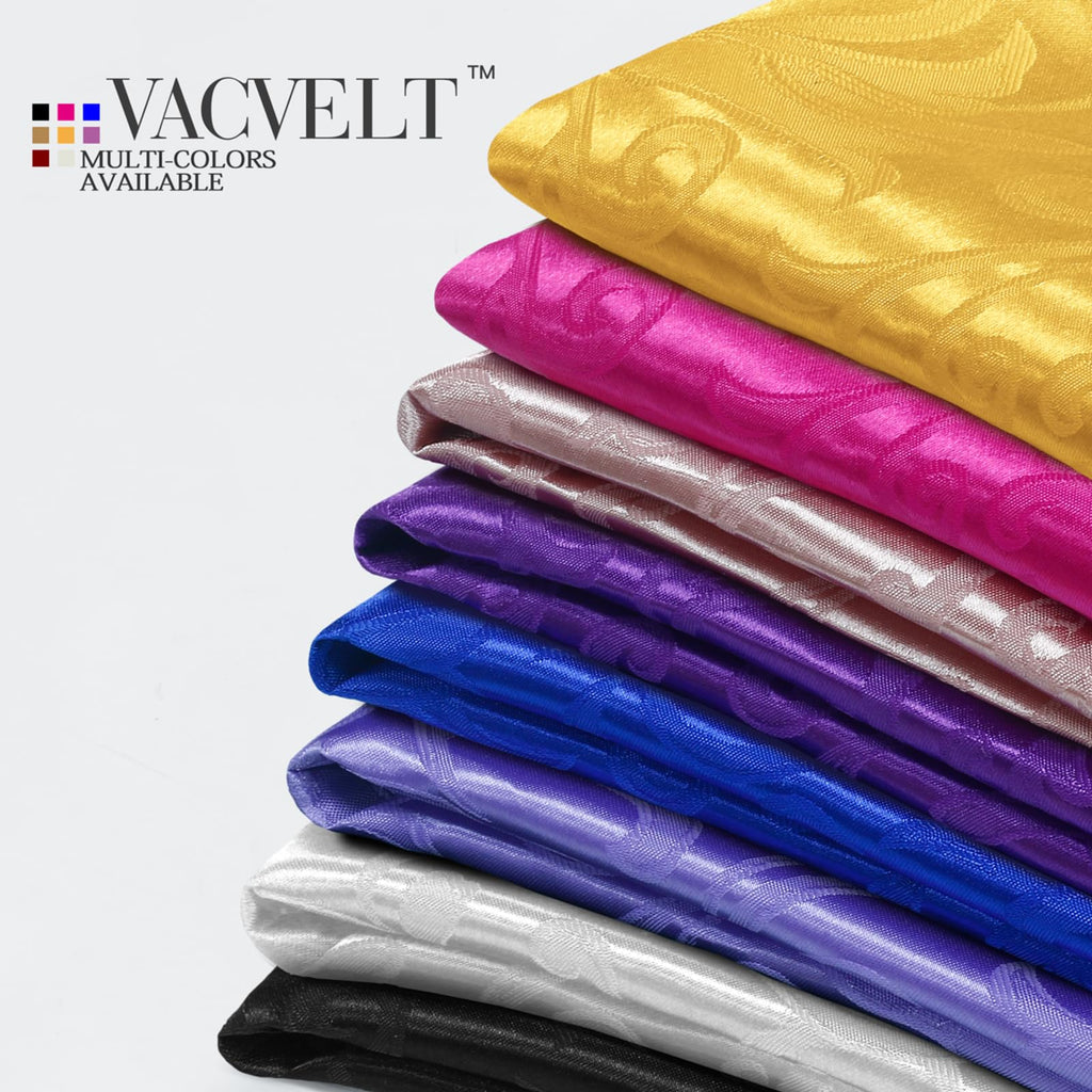 Gold Jacquard Satin Fabric by The Yard, 60" Wide, 1 Yard